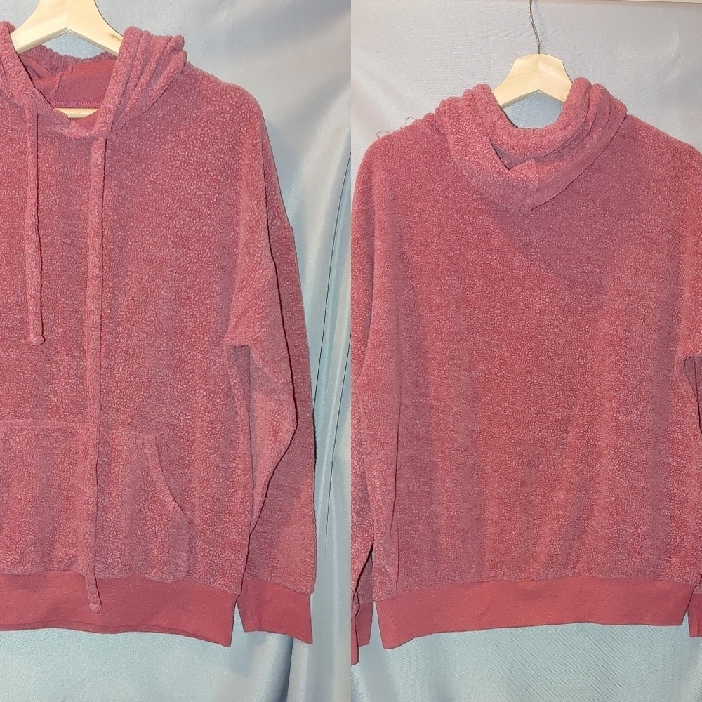 Soft Serve Clothing Cotton Cloud Pullover Hoodies‎ Reverse Fleece medium Red M